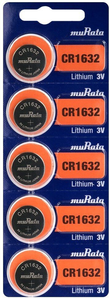 5 x bateria litowa mini Murata CR1632