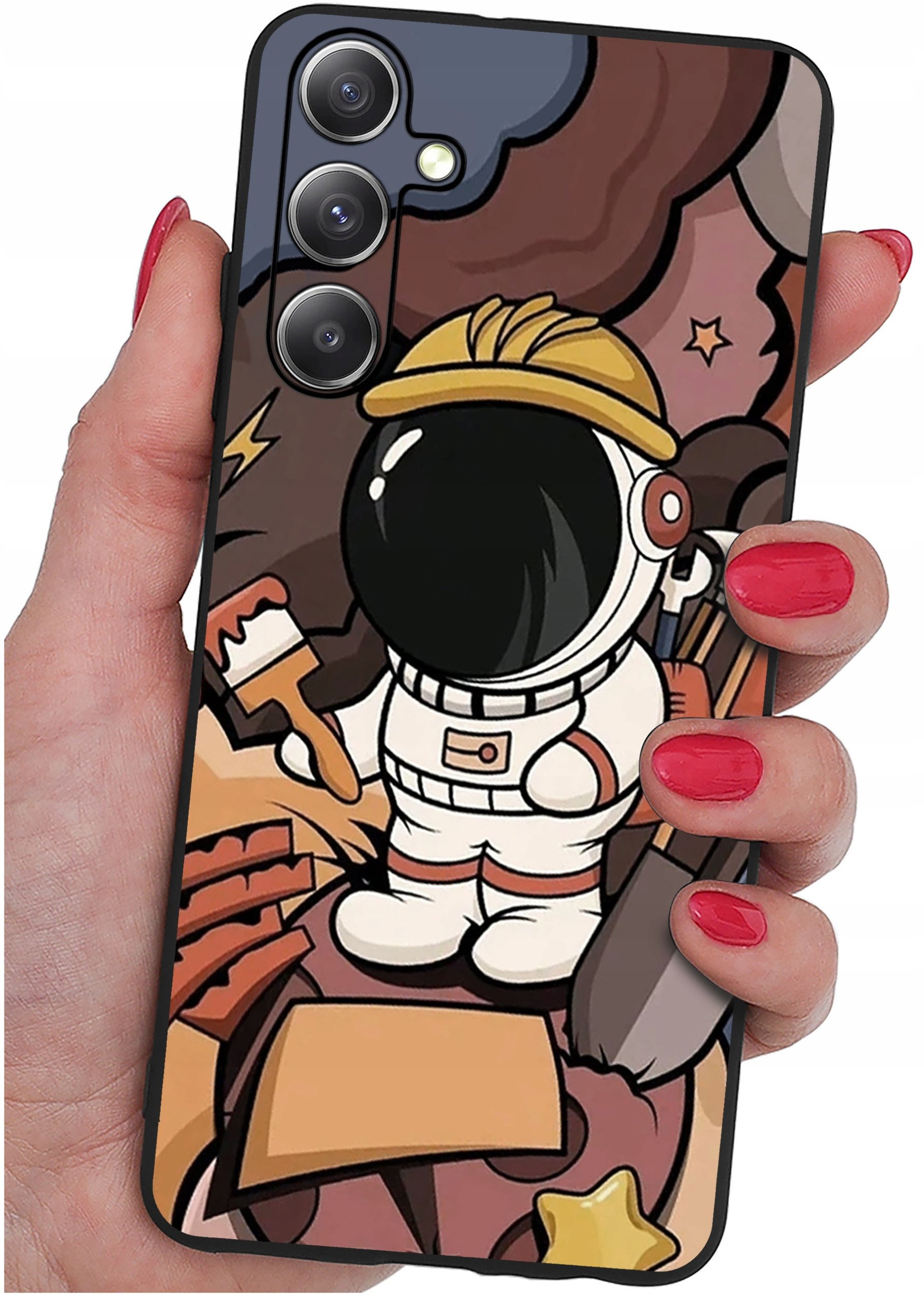 ETUI do Samsung Galaxy S25 WZORY | SILIKONOWE MATT CASE + SZKŁO 9H