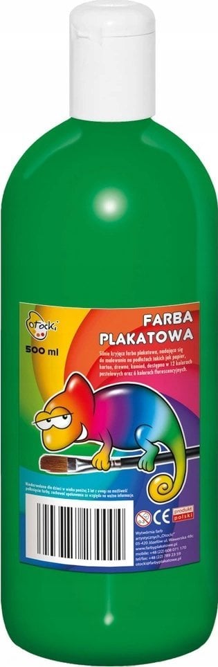 Farba plakatowa trawiasta zielona 500ml