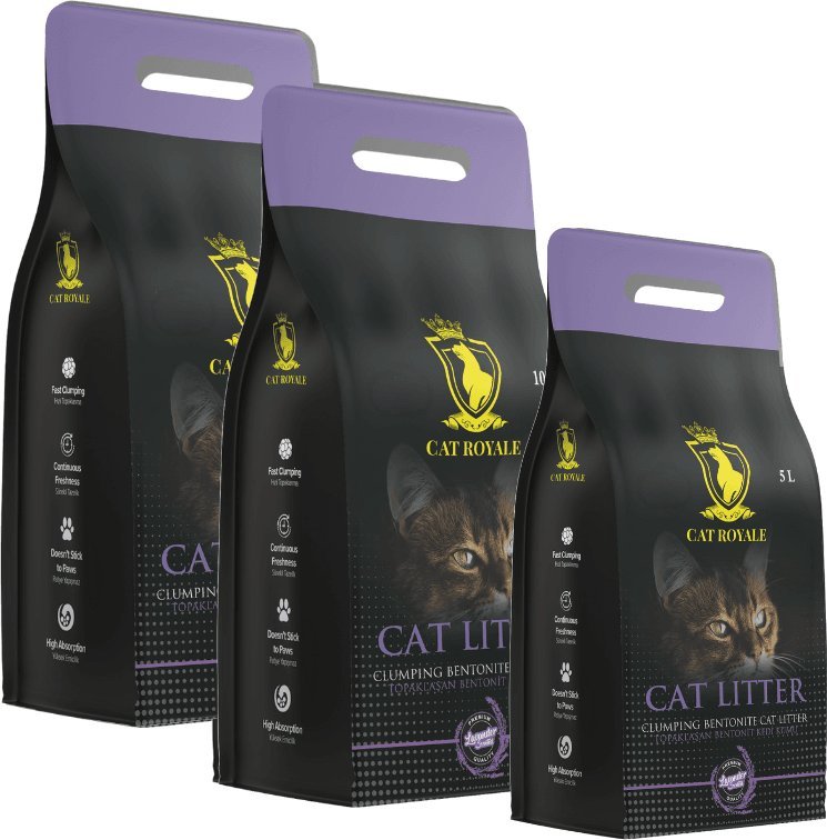 Żwirek dla kota Cat Royale Cat Royale Lawenda żwirek bentonitowy 25l