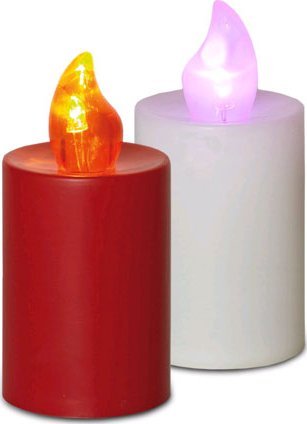 Home Life Świeczka elektryczna LED znicz elektryczny wkład biała - 2 szt.