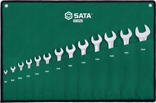 SATA SATA KLUCZE PŁASKO-PŁASKIE 13szt. SASZETKA