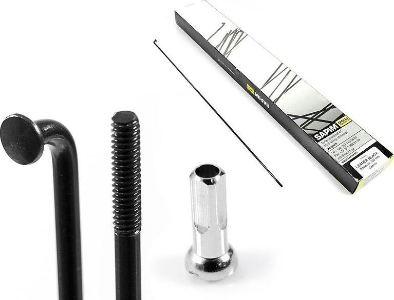Sapim Szprycha Sapim Leader Black 2.3 mm x 296 mm + nypel 274 mm