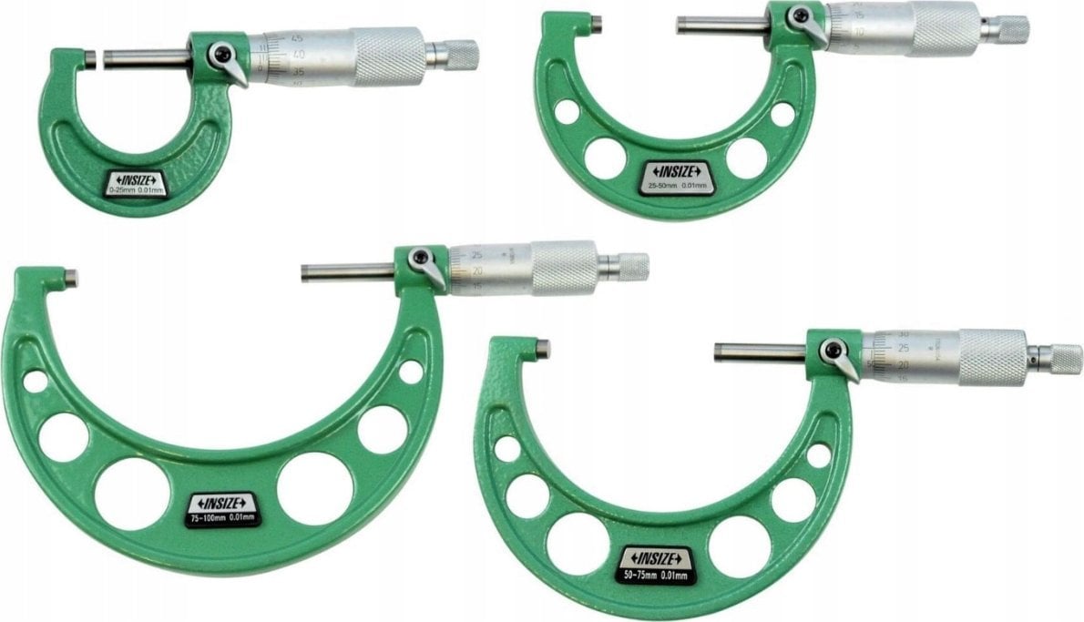 Insize ZESTAW MIKROMETROW 0-150 /6SZT/ SPRZEGLO CIERNE