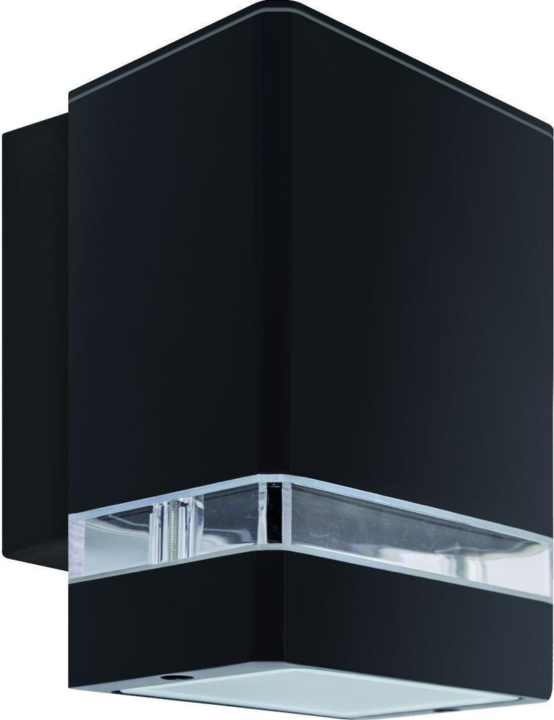 Kinkiet IDEUS Ścienna lampa ogrodowa BRUNO 04006 Ideus prostokątna IP54 czarny