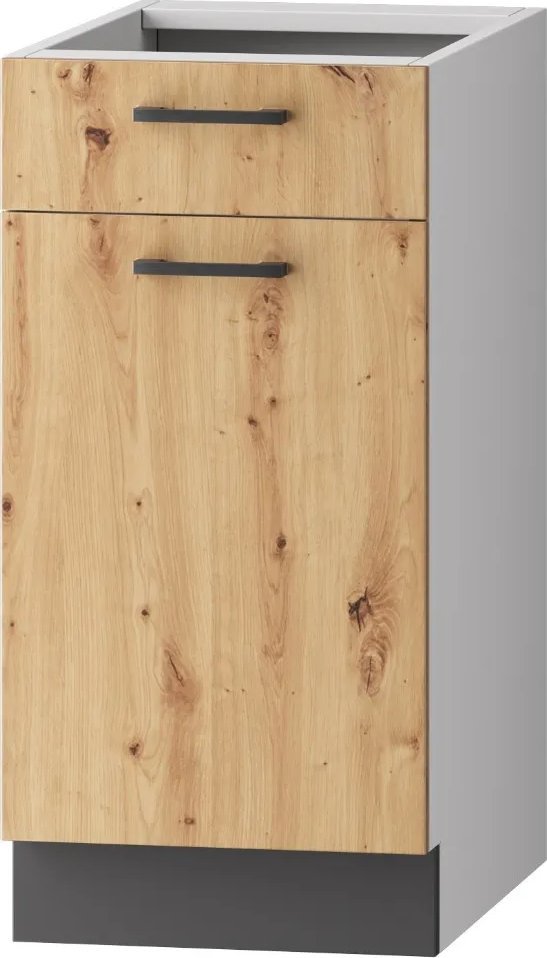 Szafka kuchenna stojąca 40 CLARA D40S/1 P/L dąb STOLKAR