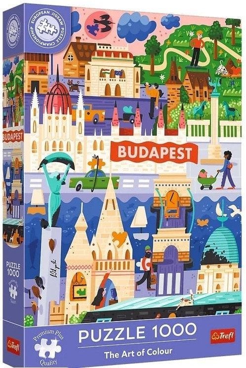 Trefl Puzzle Premium Plus Quality, Mistrzostwa Europy, The Art of Colour: Budapeszt, Węgry 1000 elementów (12107)