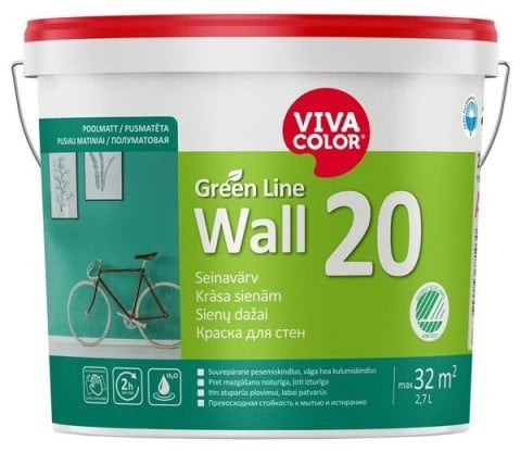 VivaColor PAINT GREEN LINE WALL 20 A 2,7L