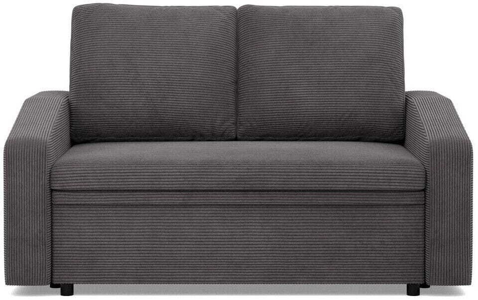 Adams Group Sofa z funkcją spania, BLOM, sztruksowy, 148x87x90 cm, ciemny szary