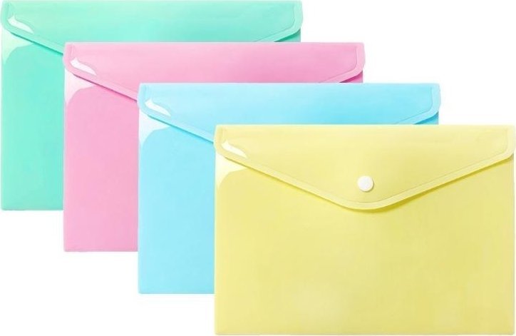 Teczka koperta A5 PP pastel (10szt)