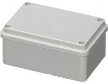 Elettrocanali Puszka natynkowa gładka z pokrywą seria 410 IP56 100 x 100 x 50 szara (EC410C4)