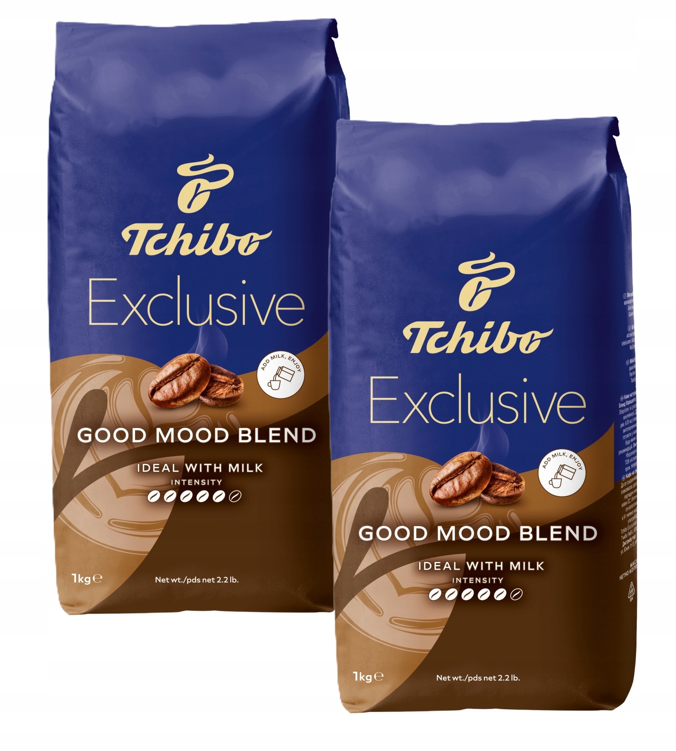 Kawa ziarnista Tchibo Exclusive Good Mood 1kg Kawa ziarnista x2