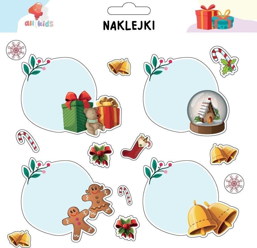 Naklejki na prezenty Boże Narodzenie 7