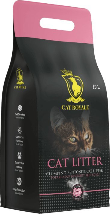 Żwirek dla kota Cat Royale Cat Royale Baby Powder żwirek bentonitowy 10l