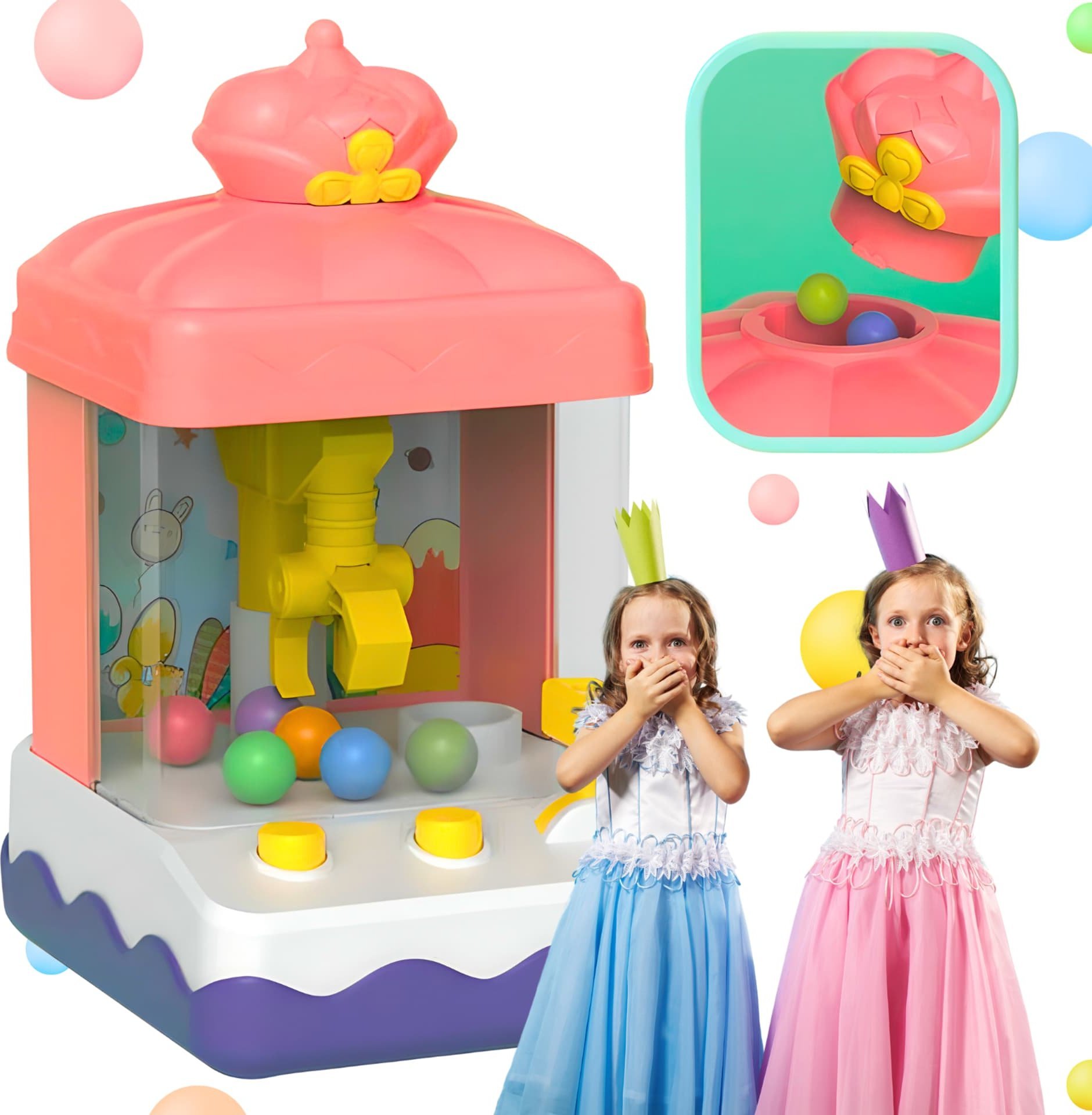 ProNice POŁAWIACZ ZABAWEK KRÓLEWSKI AUTOMAT KULKI ZABAWKI CHWYTAK