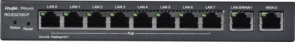 Router RUIJIE NET ROUTER 1000M 10PORT 1SFP+/RG-EG210G-P RUIJIE