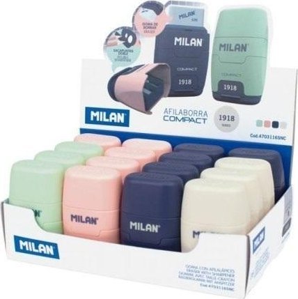 Milan Temperówko-gumka Compact 1918 (16 szt)