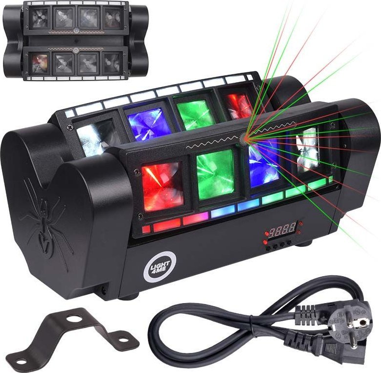 LIGHT4ME LIGHT4ME SPIDER STROBO LASER efekt LED multiefekt