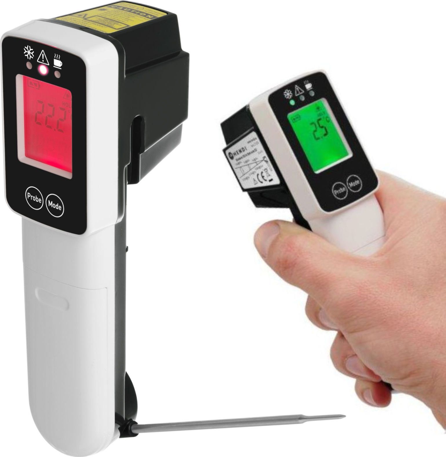 Hendi Termometr gastronomiczny cyfrowy HACCP na podczerwień z sondą od -60C do 350C - Hendi 271254 Termometr gastronomiczny cyfrowy HACCP na podczerwi