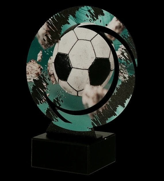 Victoria Sport Trofeum metalowe z marmurową podstawą - Piłka nożna