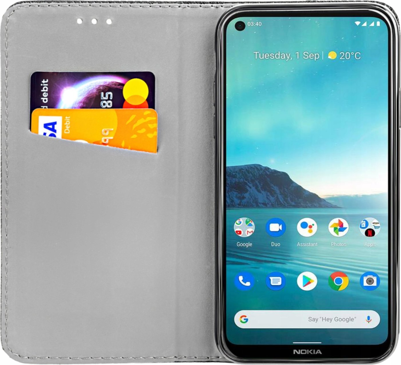 Hello Case ETUI Z KLAPKĄ DO NOKIA 3.4 CZARNE ZAMYKANE MAGNETYCZNE KABURA FUTERAŁ FLIP