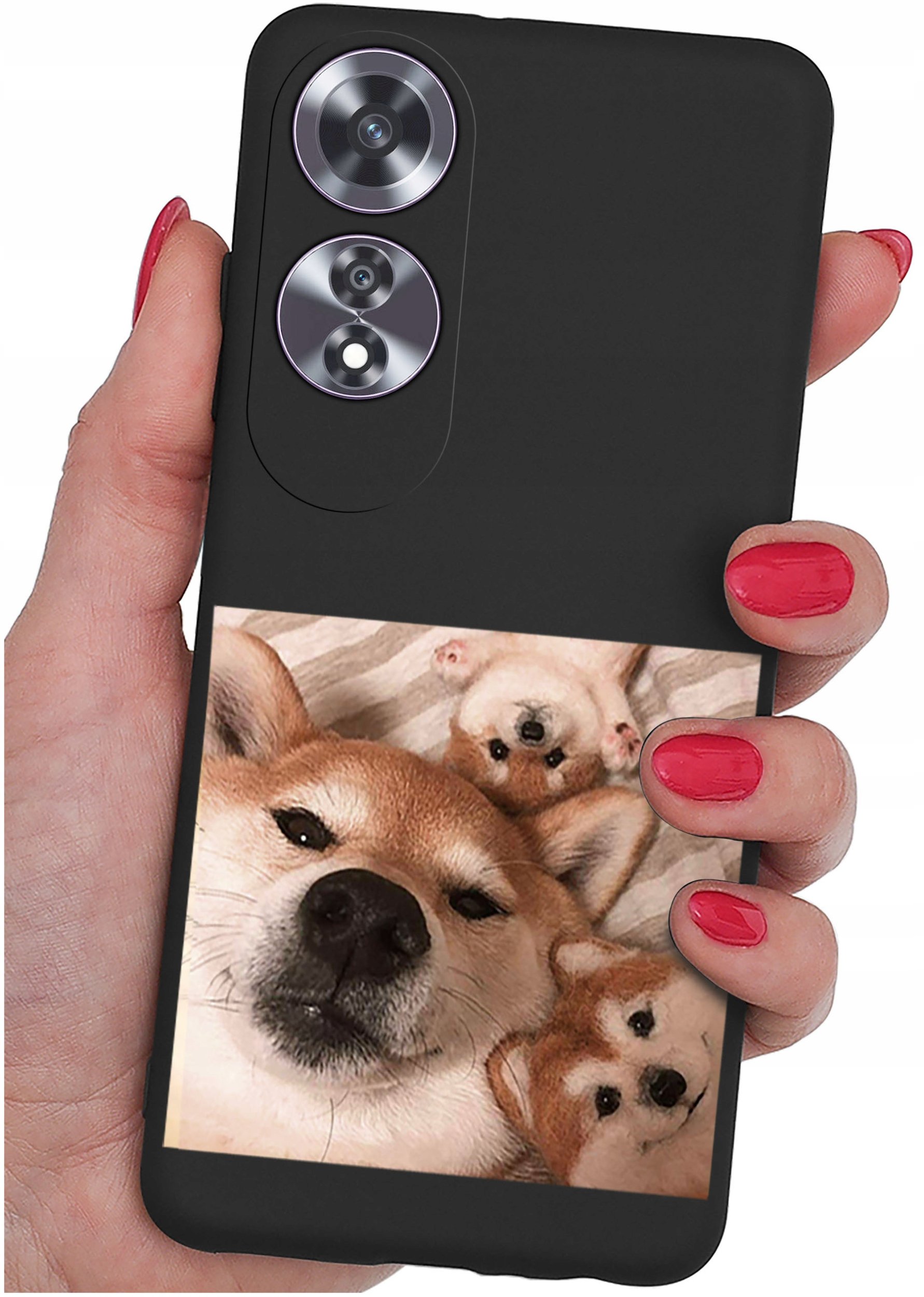 Etui do Oppo A60 4G WZORY |SILIKONOWE MATT CASE + SZKŁO 9H