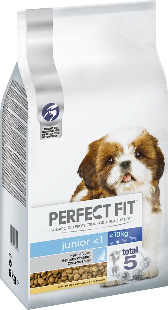 Perfect Fit Perfect Fit - sucha karma pełnoporcjowa dla szczeniąt małych ras, bogata w kurczaka 6kg
