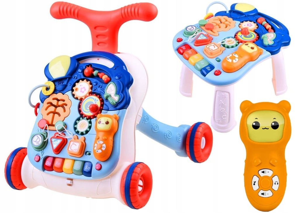 WIELOFUNKCYJNY JEŹDZIK CHODZIK PCHACZ STOLIK INTERAKTYWNY DLA DZIECKA pilot