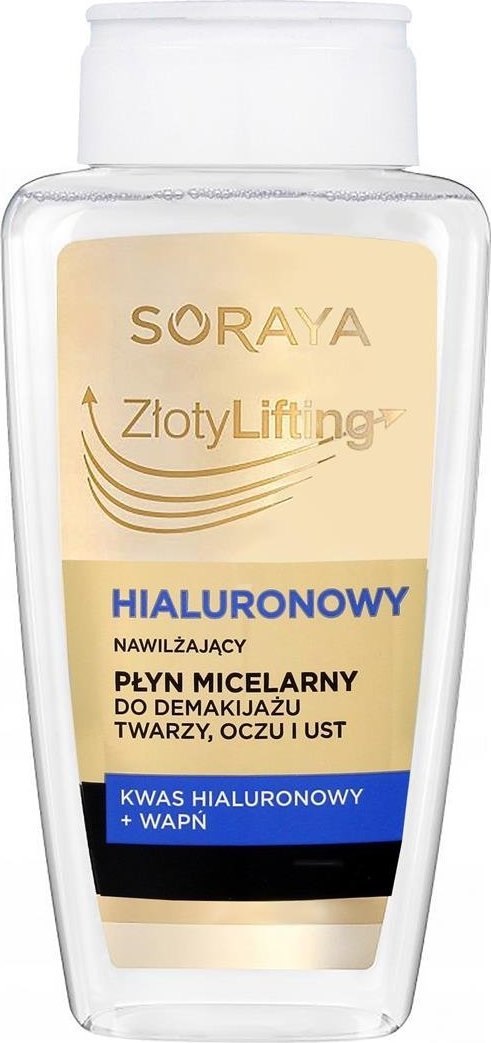 Soraya Złoty Lifting Hialuronowy nawilżający płyn micelarny do demakijażu 400ml