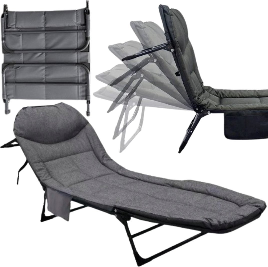 ŁÓŻKO TURYSTYCZNE SKŁADANE LEŻANKA OGRODOWA LEŻAK LEKKIE PRZENOŚNE POLOWE