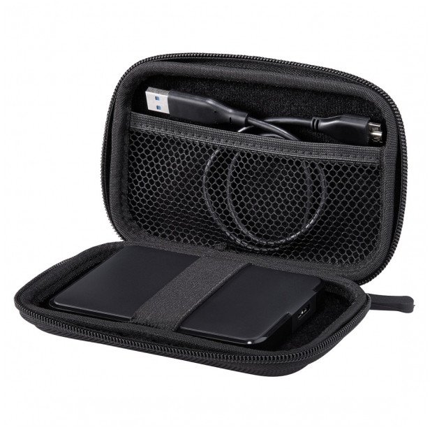 Futerał do zewnętrznego dysku twardego Hama ''Eva'' 2,5'', czarny