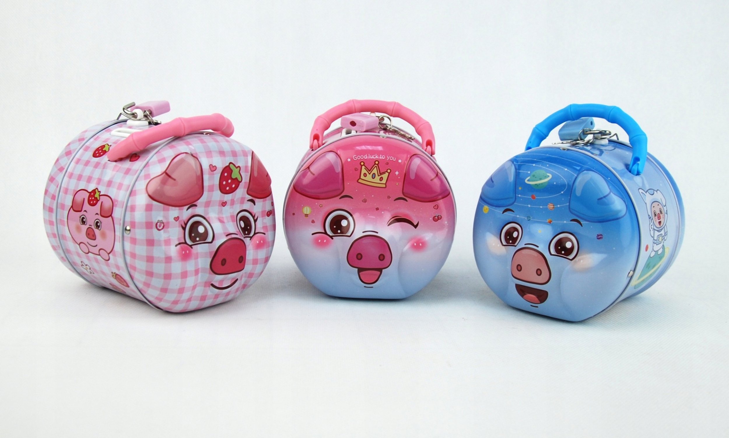 Dromader Skarbonka metalowa świnka 01232 12321