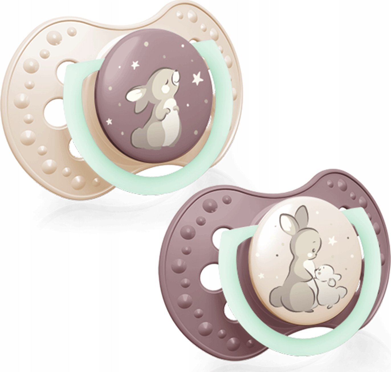 Lovi Silikoninis čiulptukas Lovi Night&Day 22/914, 3-6 mėn., 2 vnt.