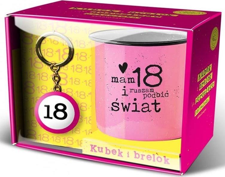 Pan Dragon Zestaw kubek + brelok Happy 18-Dziewczyna (461084) - 5901854968292