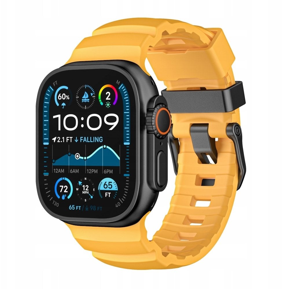 Yaxo Pasek do Apple Watch Rugged Evo Sport Band 44/45/46/49 mm Sunny Yellow
