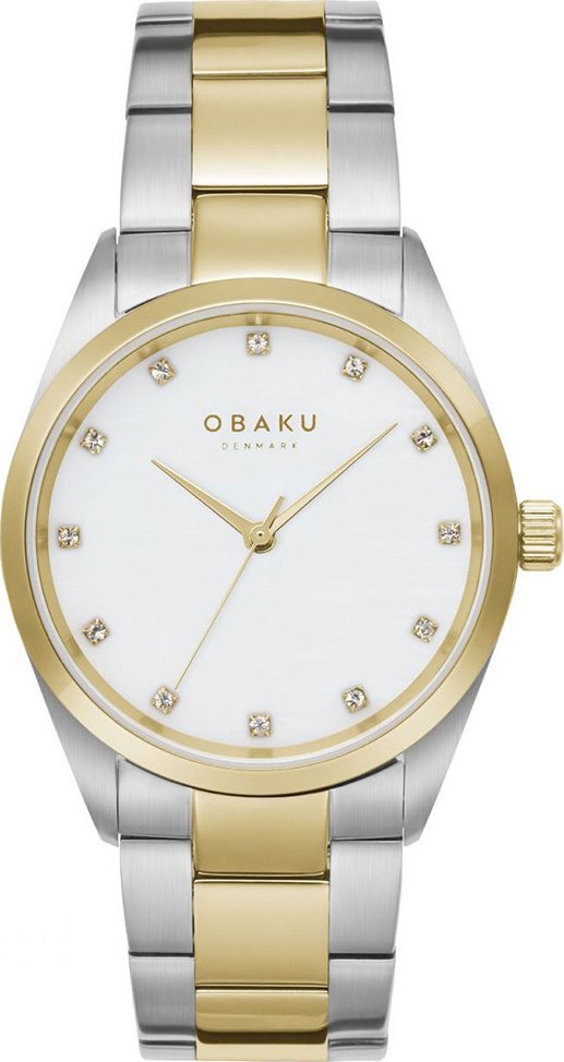 Zegarek OBAKU Zegarek damski Obaku Denmark V263LXFWSF srebrny