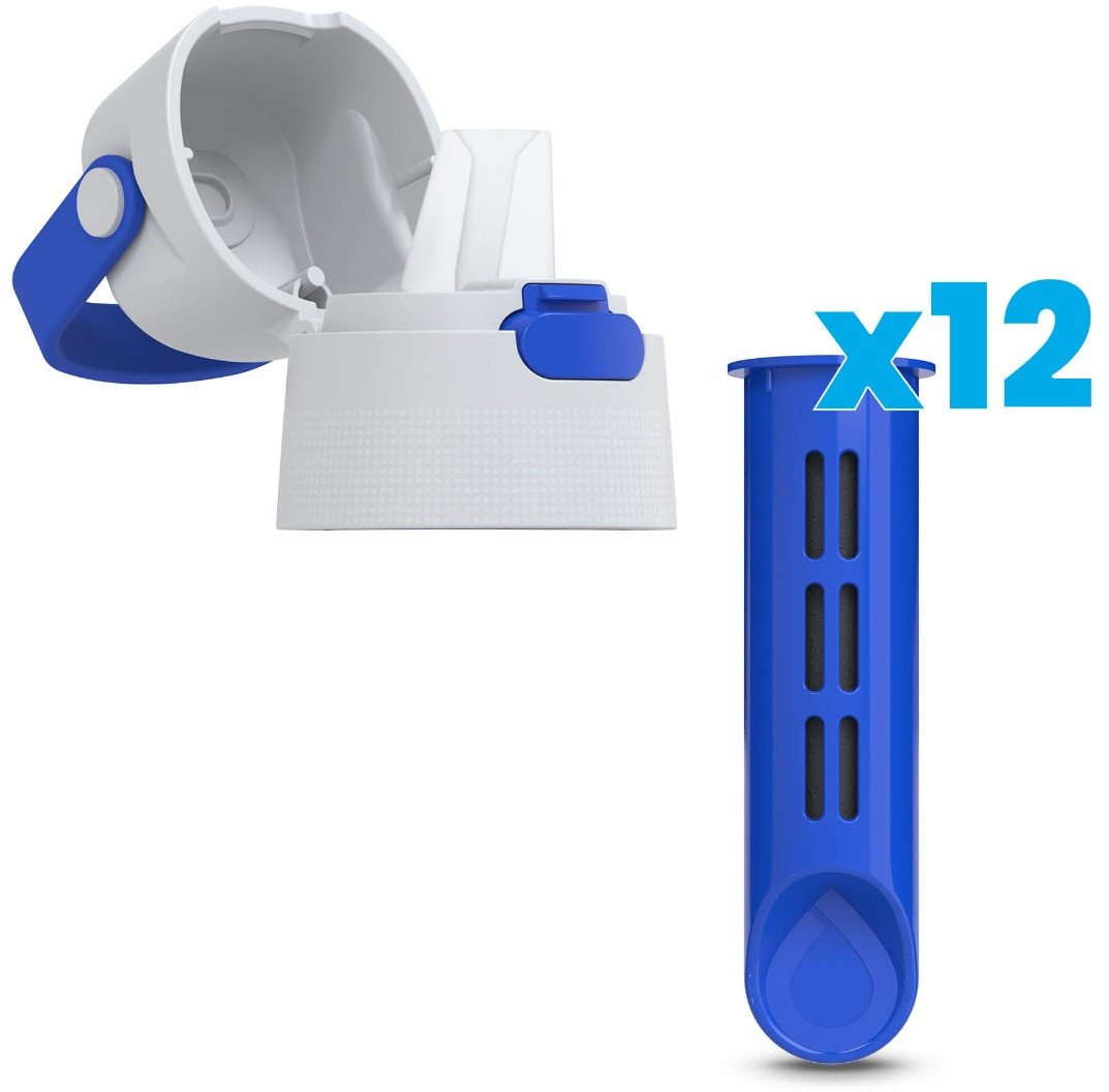 Zakrętka i 12 Wkładów do Butelki Filtrującej Dafi SOLID Szafirowy