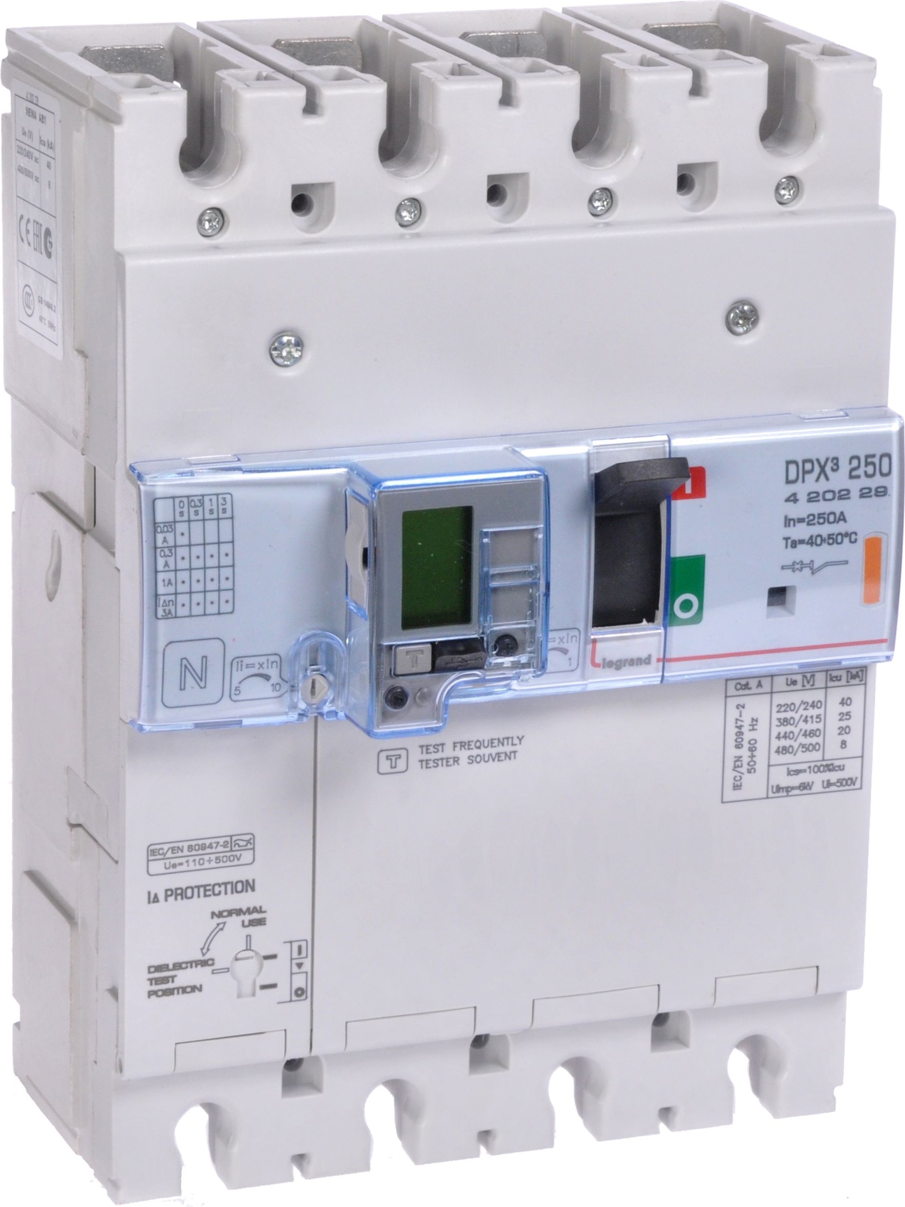 Legrand Wyłącznik z wyzwalaczem termiczno-magnetycznym 4P 250A 25kA DPX3 (420229)