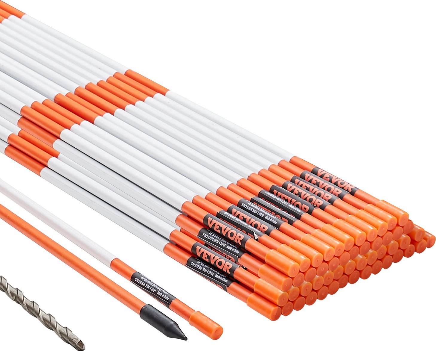 Zestaw 50 Markerów Drogowych 122 cm