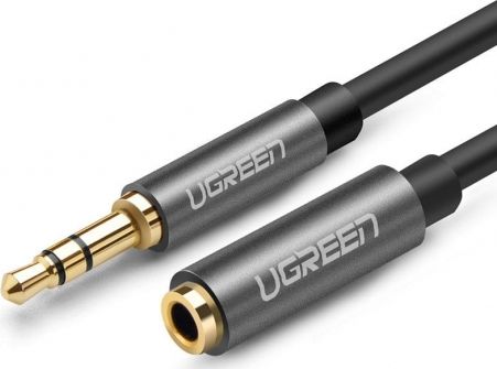 Kabel Ugreen Jack 3.5mm - Jack 3.5mm srebrny (10595)