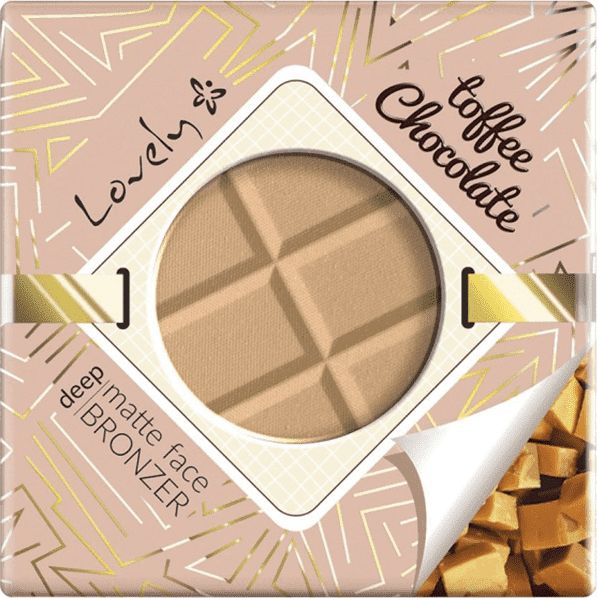 Lovely Toffee Chocolate Deep Matte Face Bronzer czekoladowy matowy puder brązujący do twarzy i ciała 9g