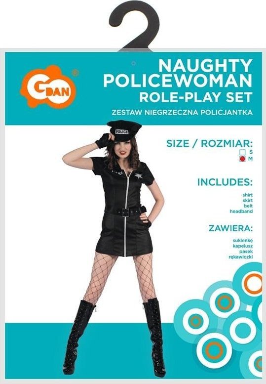 Strój dla dorosłych Niegrzeczna Policjantka r. M EDUKAMP