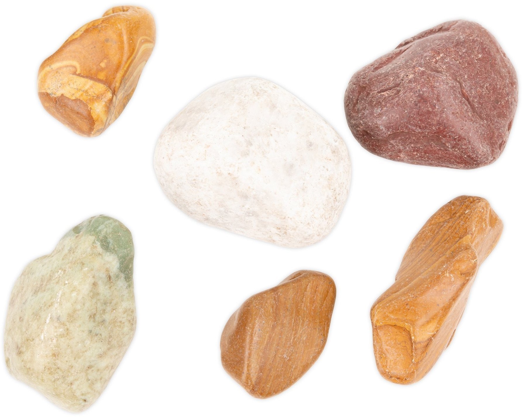 Kamienie polerowane Multicolor Pebble 50-80 mm do akwarium terrarium 10kg/OPAK