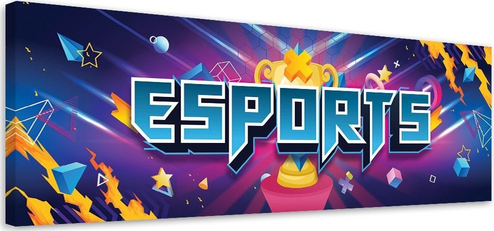 Feeby Obraz na płótnie, dla gracza abstrakcja - 150x50