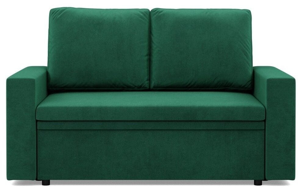 Sofa dwuosobowa, BLOM, velvet, 148x87x90 cm, butelkowa zieleń