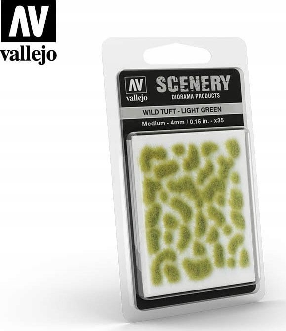 Vallejo Vallejo: Scenery - Wild Tuft - Light Green (4)x35