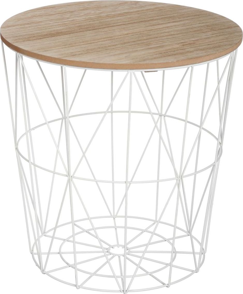 Atmosphera Stolik kawowy Kumi biały 40 cm