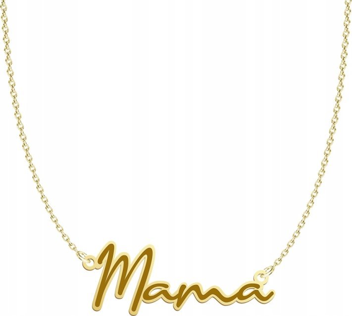 Radziszewska Jewellery DZIEŃ MATKI Pozłacany Naszyjnik MAMA Dedykacja