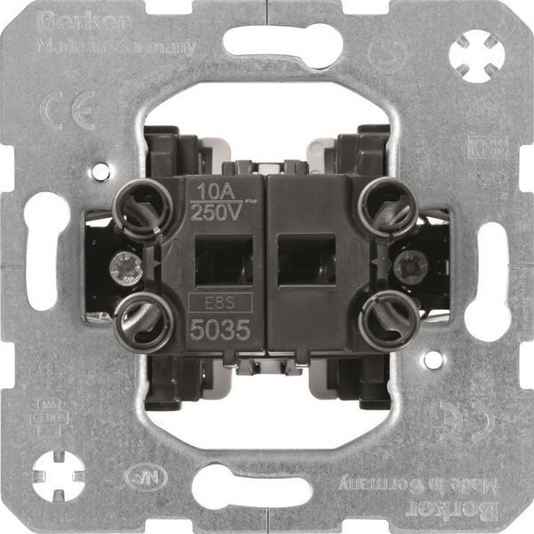 Berker Łącznik 2-klawiszowy przyciskowy 2 zestyki zwierne wspólne zaciski wejściowe mechanizm samozaciski One.Platform (535035)