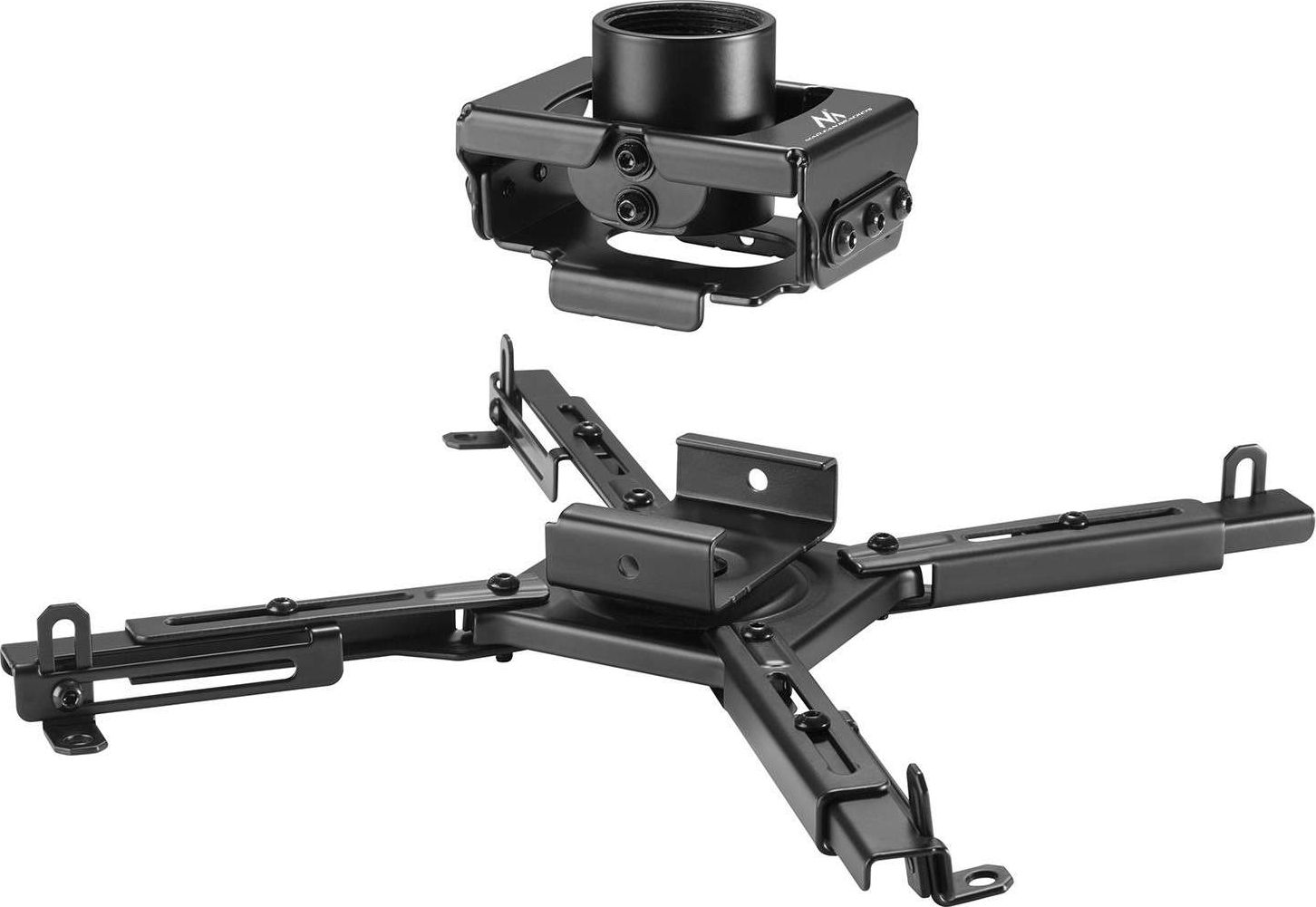 Uchwyt do projektorów Maclean Uchwyt sufitowy do projektora Maclean, Profi Market System, 80-980mm, max 35kg, czarny, MC-913